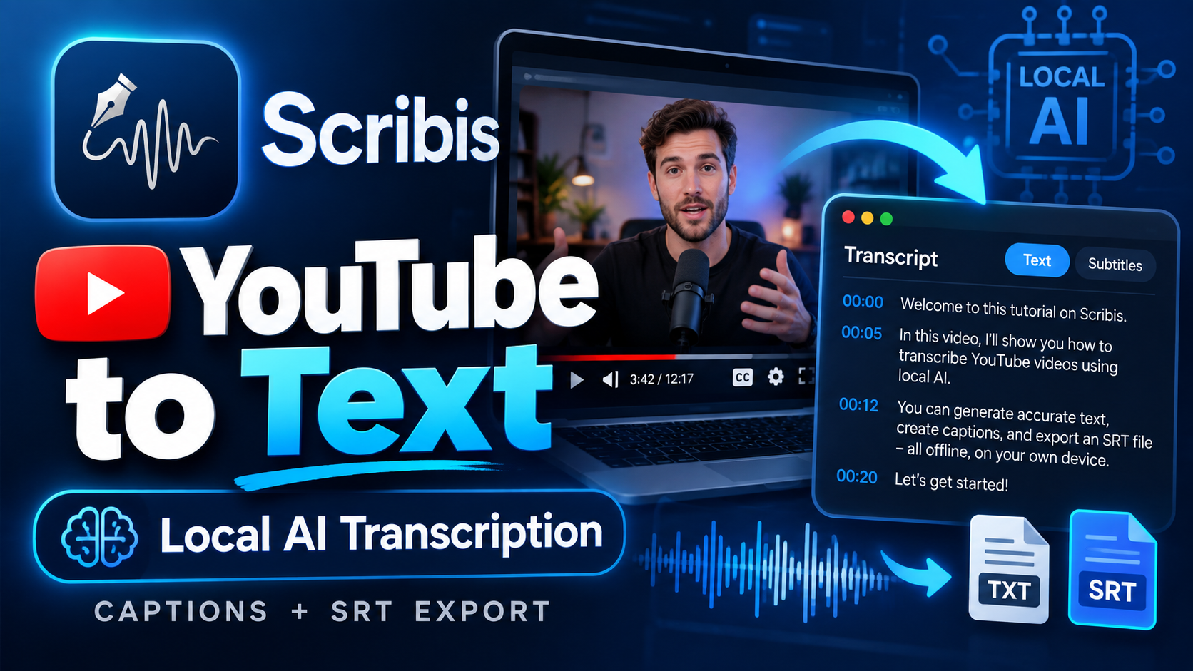 Scribis YouTube Transcription Tool